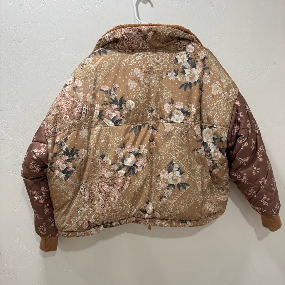 American Eagle Reversible Winter Puffer Coat Jack… - image 7